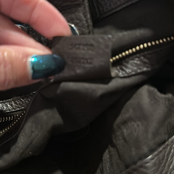 Authentic Gucci Dark Brown Leather Web Shoulder Bag - Picture 12 of 16